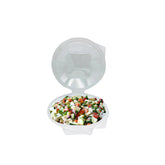 Plastic Clear Salad Bowl 12oz Hinged